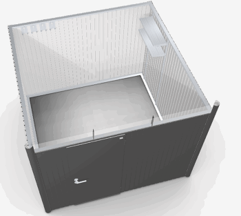 Biohort Záhradný domček BIOHORT Avantgarde A7 duo 260 × 260 cm (tmavo šedá metalíza)