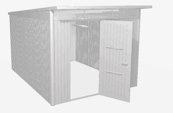 Biohort Záhradný domček BIOHORT Avantgarde A8 260 × 340 cm (strieborná metalíza)