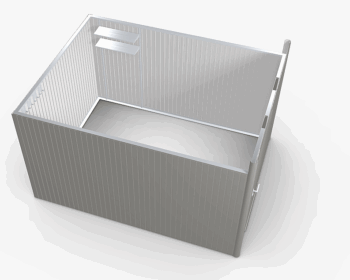 Biohort Záhradný domček BIOHORT Avantgarde A8 duo 260 × 340 cm (sivý kremeň metalíza)