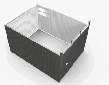 Biohort Záhradný domček BIOHORT Avantgarde A8 duo 260 × 340 cm (tmavo šedá metalíza)