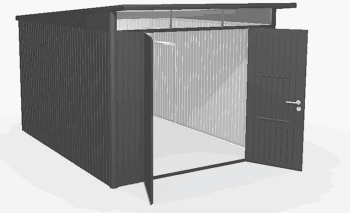 Biohort Záhradný domček BIOHORT Avantgarde A8 duo 260 × 340 cm (tmavo šedá metalíza)