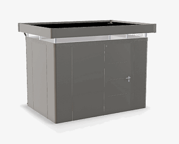 Biohort Záhradný domček BIOHORT Casanova 330 × 230 cm (sivý kremeň metalíza) Orientácia dverí vľavo