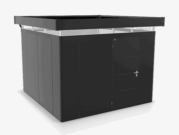 Biohort Záhradný domček BIOHORT Casanova 330 × 330 cm (tmavo šedá metalíza) Orientácia dverí vľavo