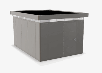 Biohort Záhradný domček BIOHORT Casanova 330 × 430 cm (sivý kremeň metalíza) Orientácia dverí vpravo