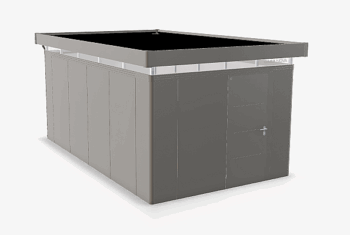 Biohort Záhradný domček BIOHORT Casanova 330 × 530 cm (sivý kremeň metalíza) Orientácia dverí vľavo
