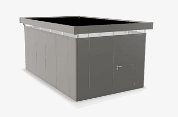 Biohort Záhradný domček BIOHORT Casanova 330 × 530 cm (sivý kremeň metalíza) Orientácia dverí vľavo