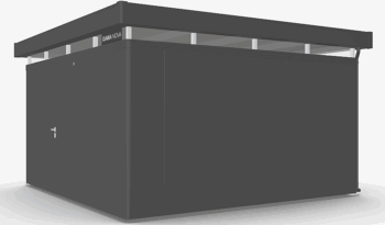 Biohort Záhradný domček BIOHORT Casanova 430 × 430 cm (tmavo šedá metalíza) Orientácia dverí vľavo