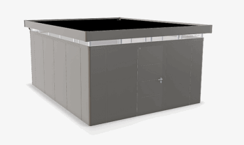 Biohort Záhradný domček BIOHORT Casanova 430 × 530 cm (sivý kremeň metalíza) Orientácia dverí vľavo