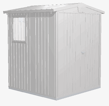 Biohort Záhradný domček BIOHORT Europa 2 - 172 × 156 cm (strieborná metalíza)