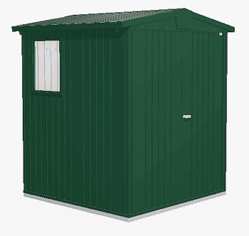 Biohort Záhradný domček BIOHORT Europa 2 - 172 × 156 cm (tmavo zelená)