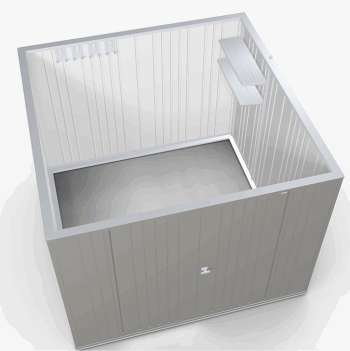 Biohort Záhradný domček BIOHORT Europa 4 - 244 × 228 cm (sivý kremeň metalíza)