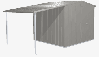 Biohort Záhradný domček BIOHORT Europa 4 - 244 × 228 cm (sivý kremeň metalíza)