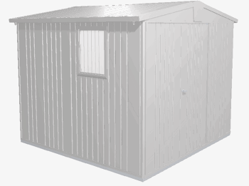 Biohort Záhradný domček BIOHORT Europa 4 - 244 × 228 cm (strieborná metalíza)
