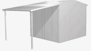 Biohort Záhradný domček BIOHORT Europa 4 - 244 × 228 cm (strieborná metalíza)