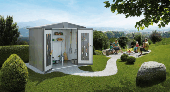 Biohort Záhradný domček BIOHORT Europa 4 - 244 × 228 cm (strieborná metalíza)