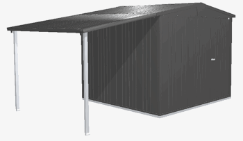 Biohort Záhradný domček BIOHORT Europa 4 - 244 × 228 cm (tmavo šedá metalíza)