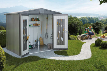 Biohort Záhradný domček BIOHORT Europa 4 - 244 × 228 cm (tmavo šedá metalíza)
