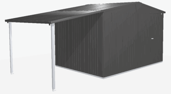 Biohort Záhradný domček BIOHORT Europa 5 - 316 × 228 cm (tmavo šedá metalíza)