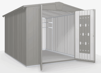 Biohort Záhradný domček BIOHORT Europa 6 - 244 × 300 cm (šedý kremeň metalíza)