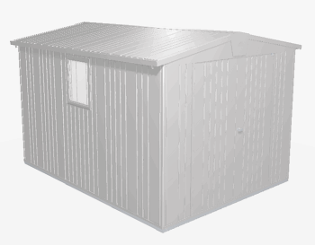 Biohort Záhradný domček BIOHORT Europa 6 - 244 × 300 cm (strieborná metalíza)
