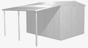 Biohort Záhradný domček BIOHORT Europa 6 - 244 × 300 cm (strieborná metalíza)