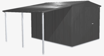 Biohort Záhradný domček BIOHORT Europa 6 - 244 × 300 cm (tmavo šedá metalíza)