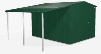 Biohort Záhradný domček BIOHORT Europa 6 - 244 × 300 cm (tmavo zelená)