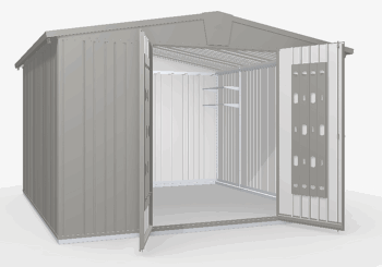 Biohort Záhradný domček BIOHORT Europa 7 - 316 × 300 cm (sivý kremeň metalíza)