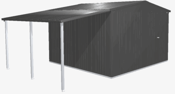 Biohort Záhradný domček BIOHORT Europa 7 - 316 × 300 cm (tmavo šedá metalíza)
