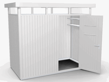 Biohort Záhradný domček BIOHORT Highline H1 275 × 155 cm (strieborná metalíza)
