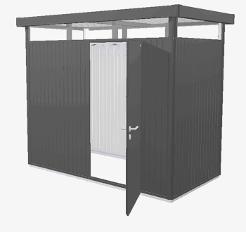 Biohort Záhradný domček BIOHORT Highline H1 275 × 155 cm (tmavo šedá metalíza)