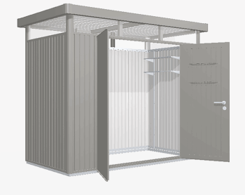 Biohort Záhradný domček BIOHORT Highline H1 duo 275 × 155 cm (sivá kremeň metalíza)