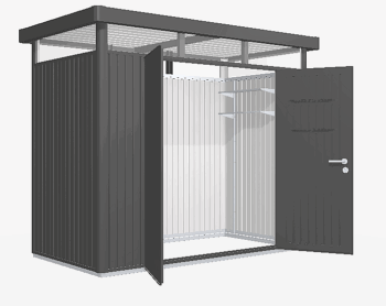 Biohort Záhradný domček BIOHORT Highline H1 duo 275 × 155 cm (tmavo šedá metalíza)