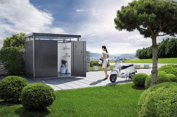 Biohort Záhradný domček BIOHORT Highline H2 275 × 195 cm (sivý kremeň metalíza)