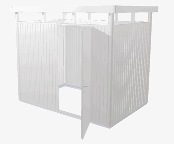 Biohort Záhradný domček BIOHORT Highline H2 275 × 195 cm (strieborná metalíza)