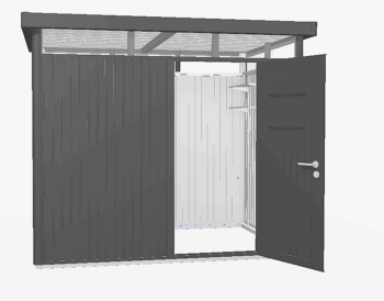 Biohort Záhradný domček BIOHORT Highline H2 275 × 195 cm (tmavo šedá metalíza)