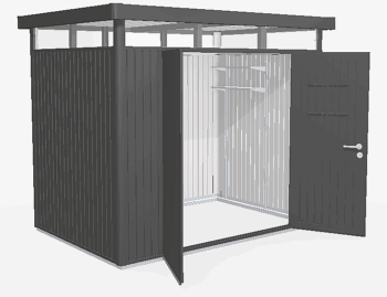 Biohort Záhradný domček BIOHORT Highline H2 duo 275 × 195 cm (tmavo šedá metalíza)