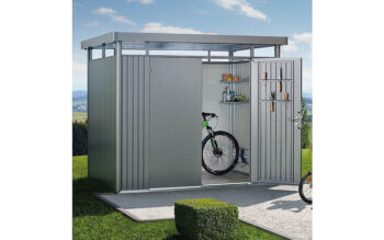 Biohort Záhradný domček BIOHORT Highline H3 duo 275 × 235 cm (strieborná metalíza)