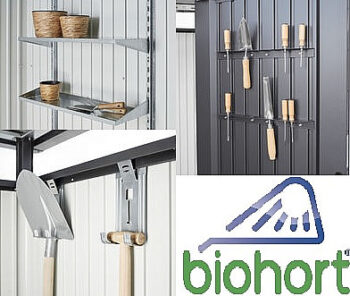 Biohort Záhradný domček BIOHORT Highline H3 duo 275 × 235 cm (tmavo šedá metalíza)