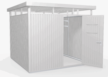 Biohort Záhradný domček BIOHORT Highline H4 275 × 275 cm (strieborná metalíza)