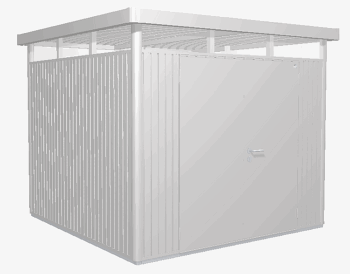 Biohort Záhradný domček BIOHORT Highline H4 duo 275 × 275 cm (strieborná metalíza)