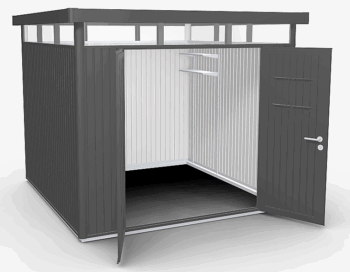 Biohort Záhradný domček BIOHORT Highline H4 duo 275 × 275 cm (tmavo šedá metalíza)
