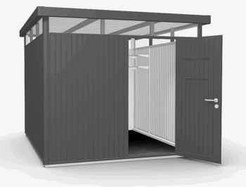 Biohort Záhradný domček BIOHORT Highline H5 275 × 315 cm (tmavo šedá metalíza)