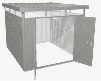 Biohort Záhradný domček BIOHORT Highline H5 duo 275 × 315 cm (sivý kremeň metalíza)