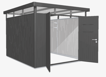 Biohort Záhradný domček BIOHORT Highline H5 duo 275 × 315 cm (tmavo šedá metalíza)
