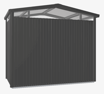 Biohort Záhradný domček BIOHORT Panorama P1 - 273 × 158 cm (tmavo šedá metalíza)