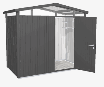 Biohort Záhradný domček BIOHORT Panorama P1 - 273 × 158 cm (tmavo šedá metalíza)