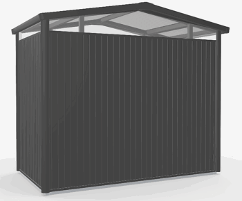 Biohort Záhradný domček BIOHORT Panorama P1 duo 273 × 158 cm (tmavo šedá metalíza)