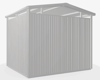 Biohort Záhradný domček BIOHORT Panorama P3 - 273 × 238 cm (strieborná metalíza)