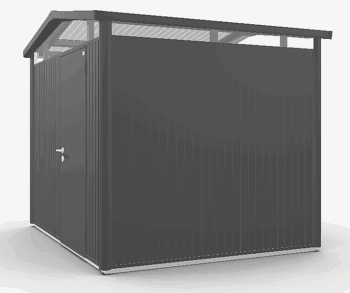 Biohort Záhradný domček BIOHORT Panorama P3 - 273 × 238 cm (tmavo šedá metalíza)